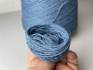 Shetlandsuld 2 trådet - himmelblå, 100 gram